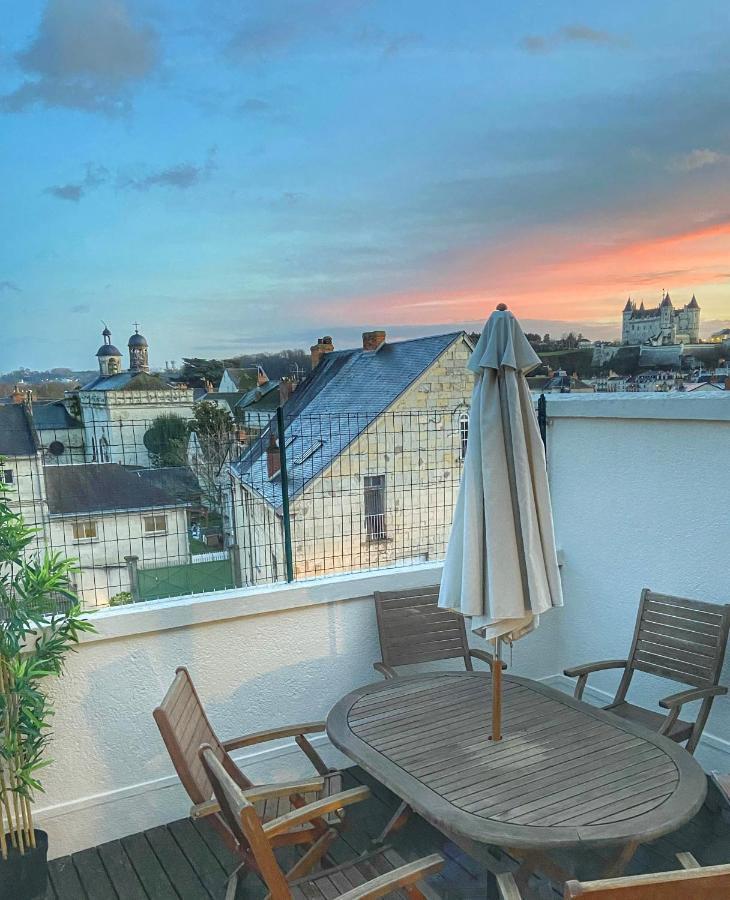 La Terrasse Saumuroise - Vue Chateau & Loire Εξωτερικό φωτογραφία
